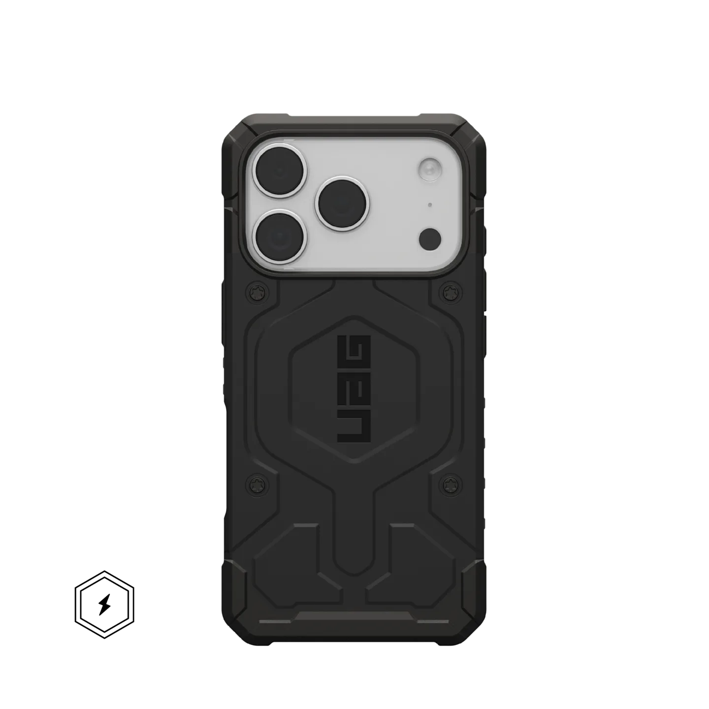 uag pathfinder case for iphone 17 pro max black front view