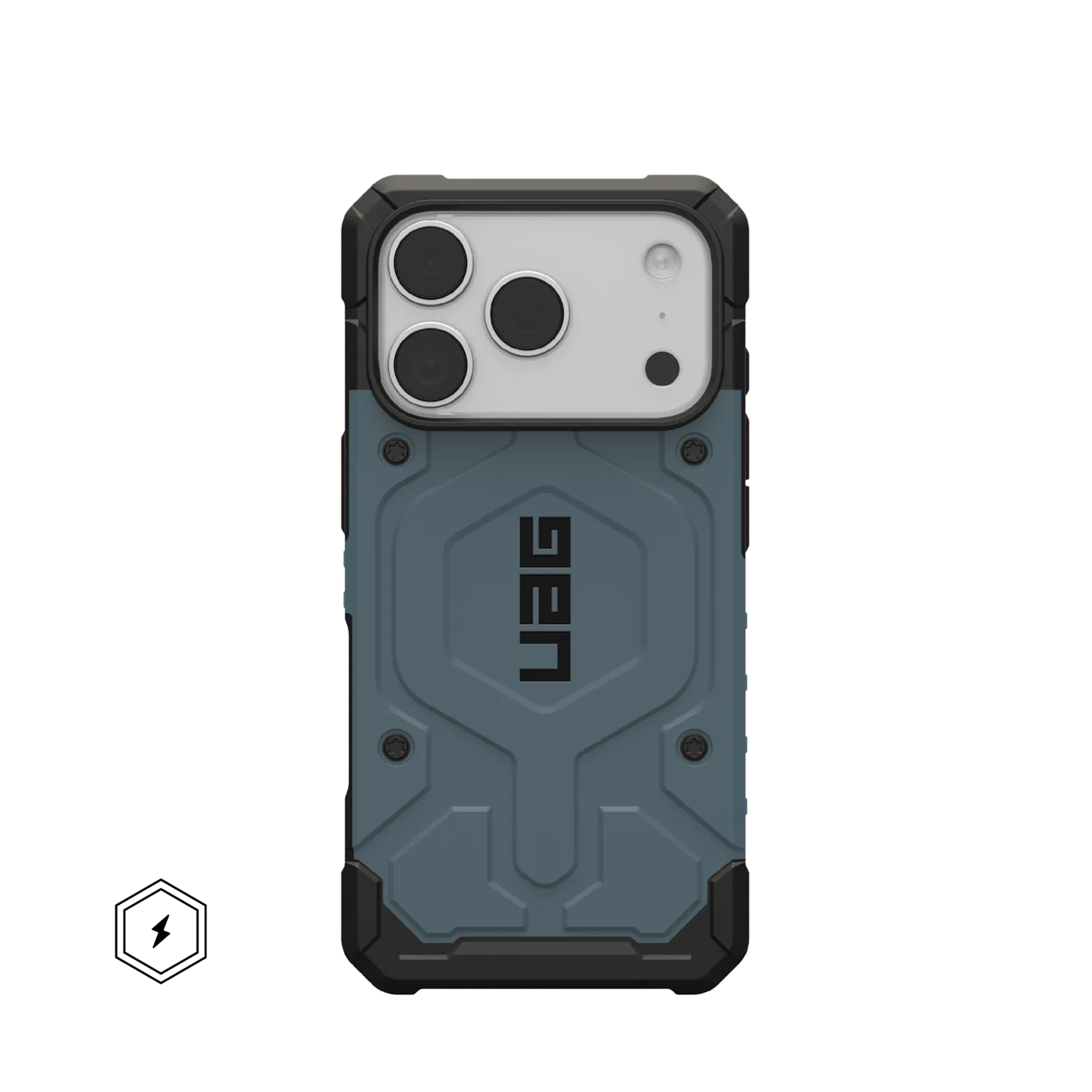 uag pathfinder case for iphone 17 pro max cloud blue front view