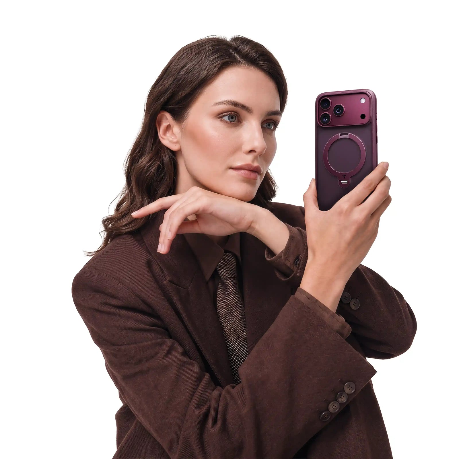Ostand Q3 Spin MagSafe Case iPhone 18 Pro Max in Purple - Torras