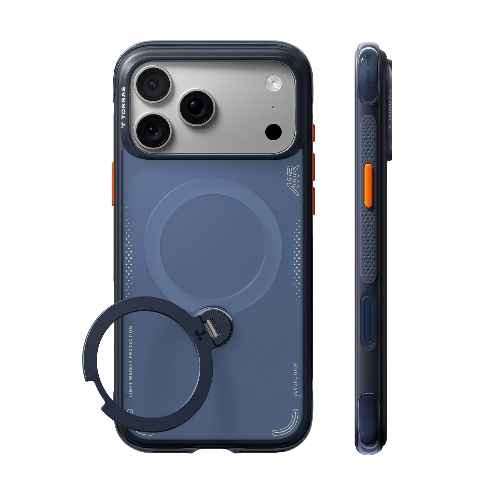 Ostand Q3 Spin Air MagSafe Case iPhone 18 Pro in Navy Blue - Torras