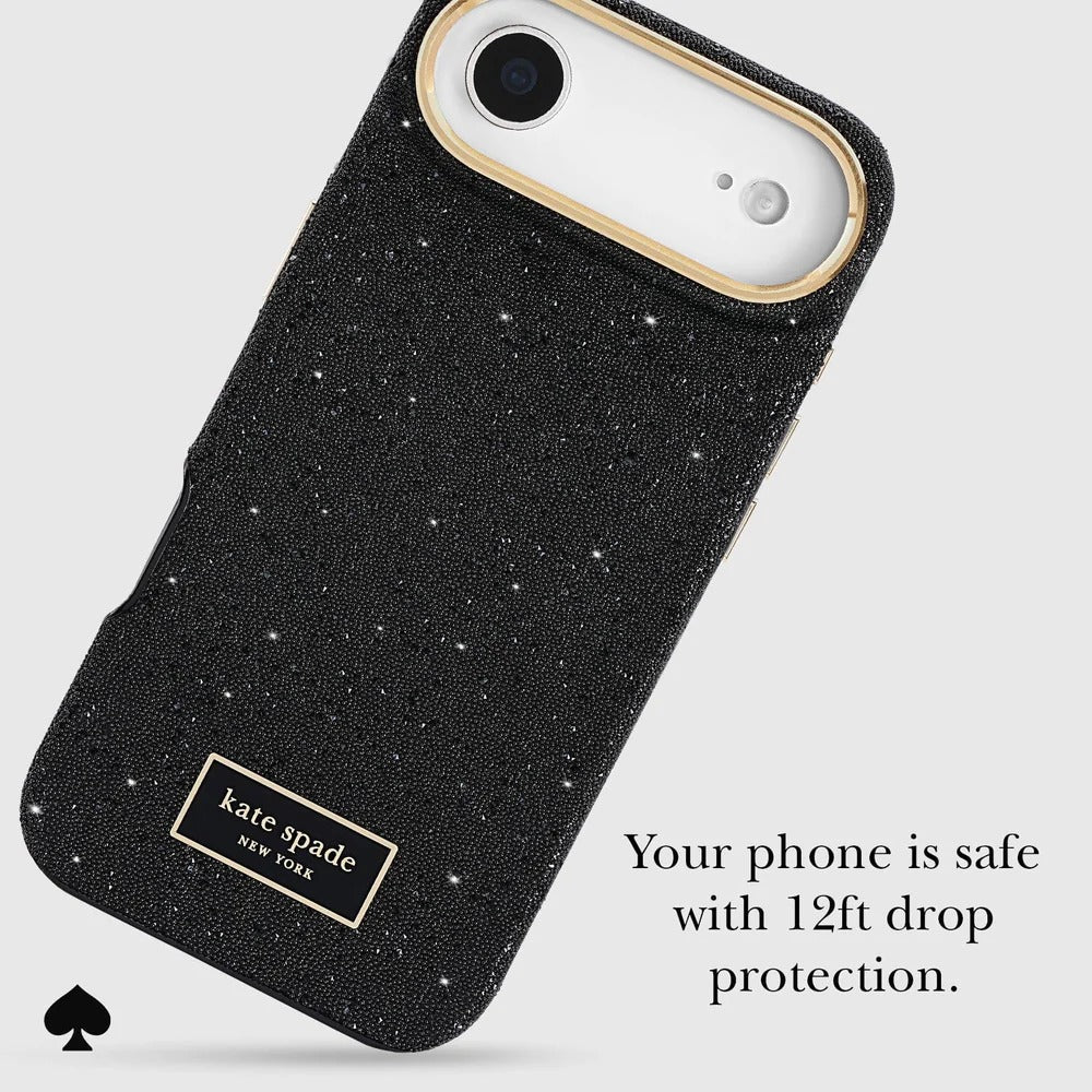 kate spade kate spade case for iphone 17 air black camera ring