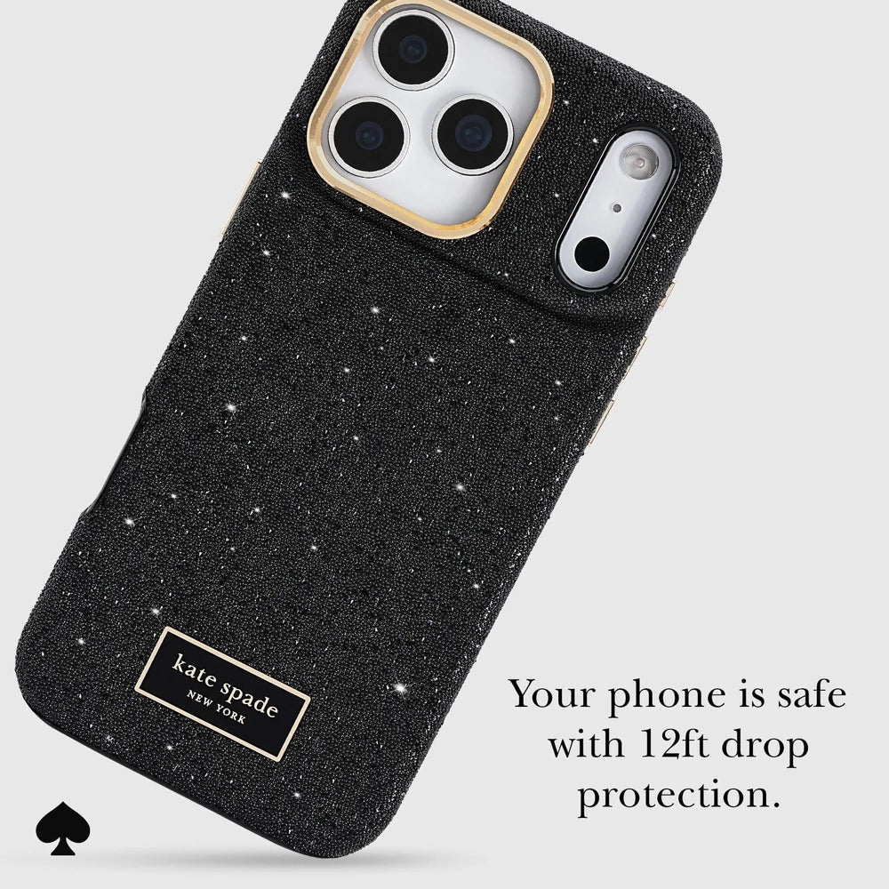 kate spade kate spade case for iphone 17 pro max black angle view