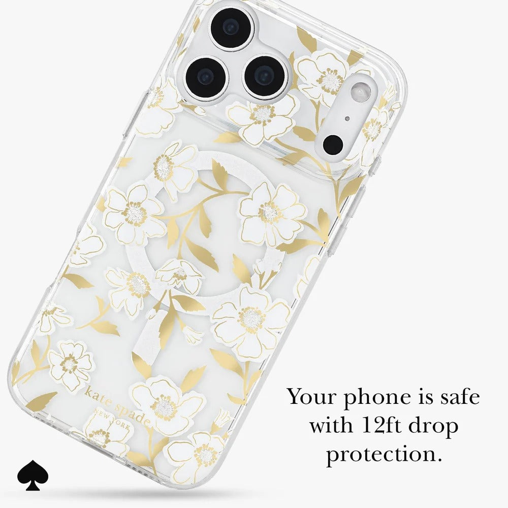 kate spade kate spade case for iphone 17 pro clear angle view