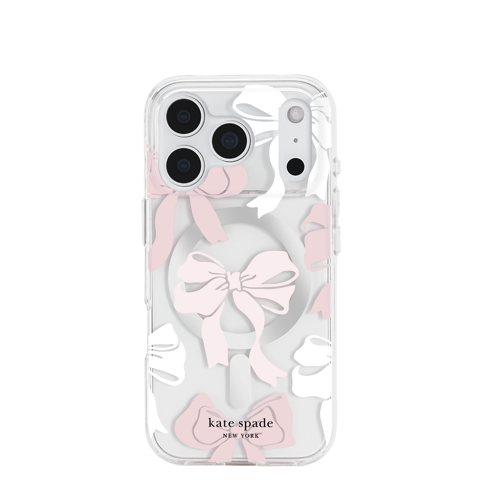 kate spade kate spade case for iphone 17 pro max clear back pattern design
