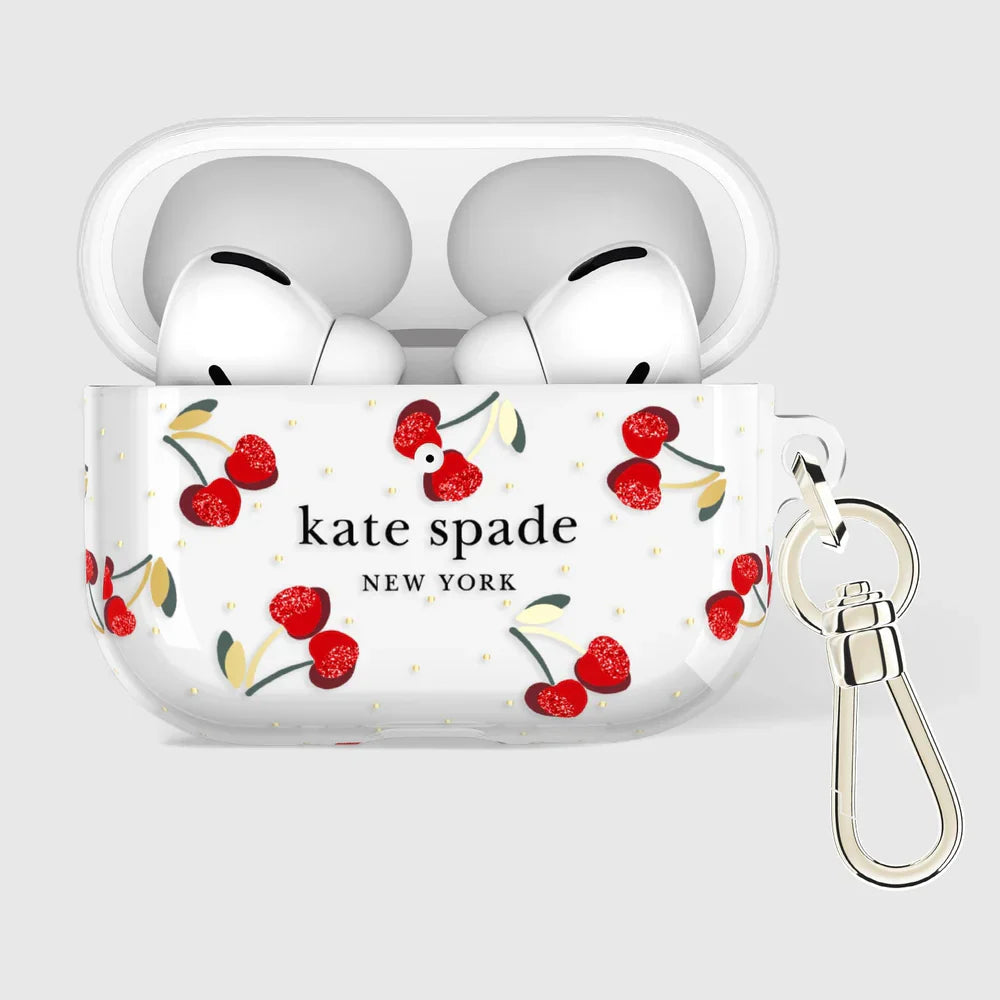 Kate Spade Cherry Dot with Gold Clip for AirPods Pro 3