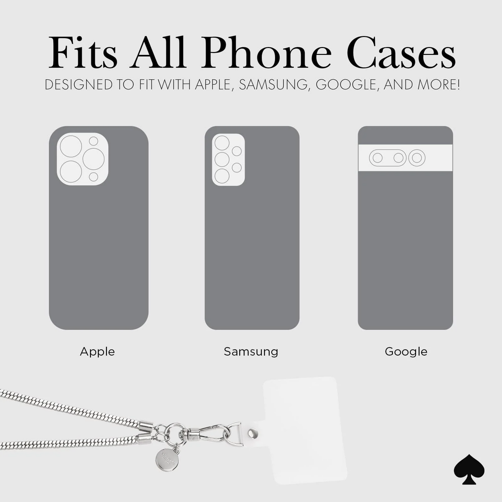 Kate Spade Phone Crossbody - Heart of Silver