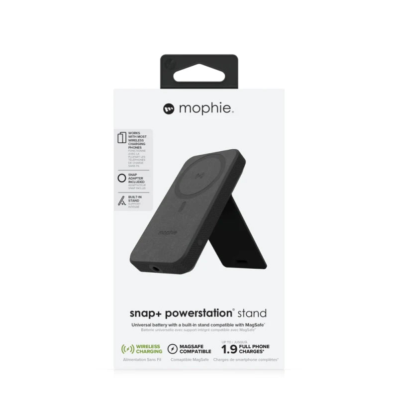 Mophie Snap + Powerstation Stand 10000mAh - Battery with Built-in Stand Compatible with MagSafe