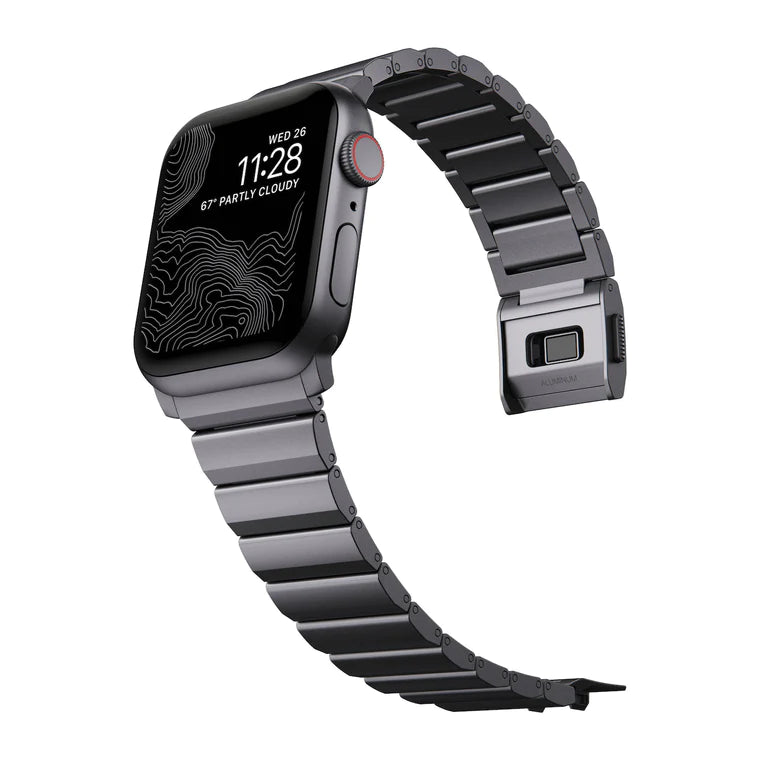 Nomad Aluminium Band for Apple Watch 45/49 mm - Space Grey