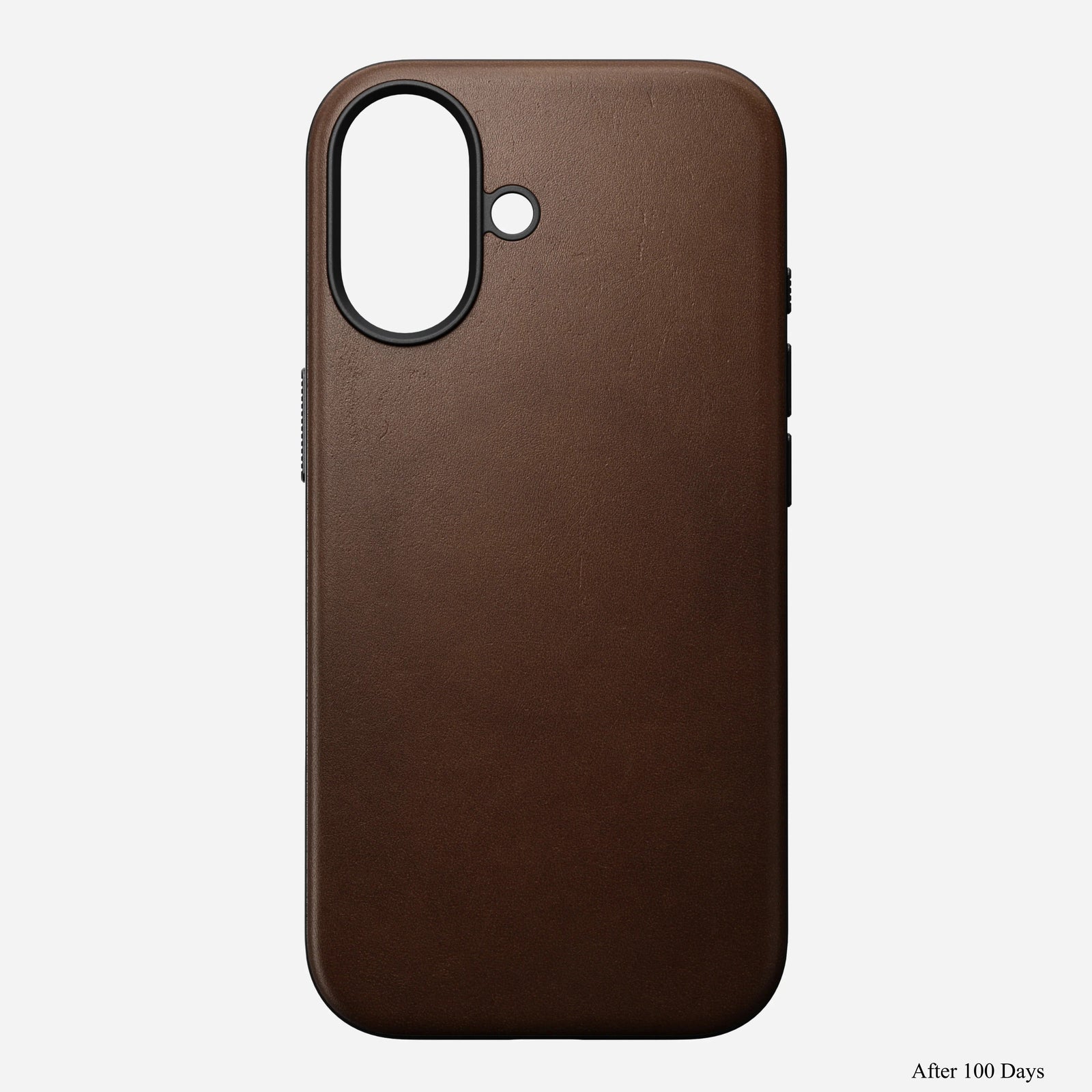 nomad modern leather case for iphone 17 brown magnetic charging