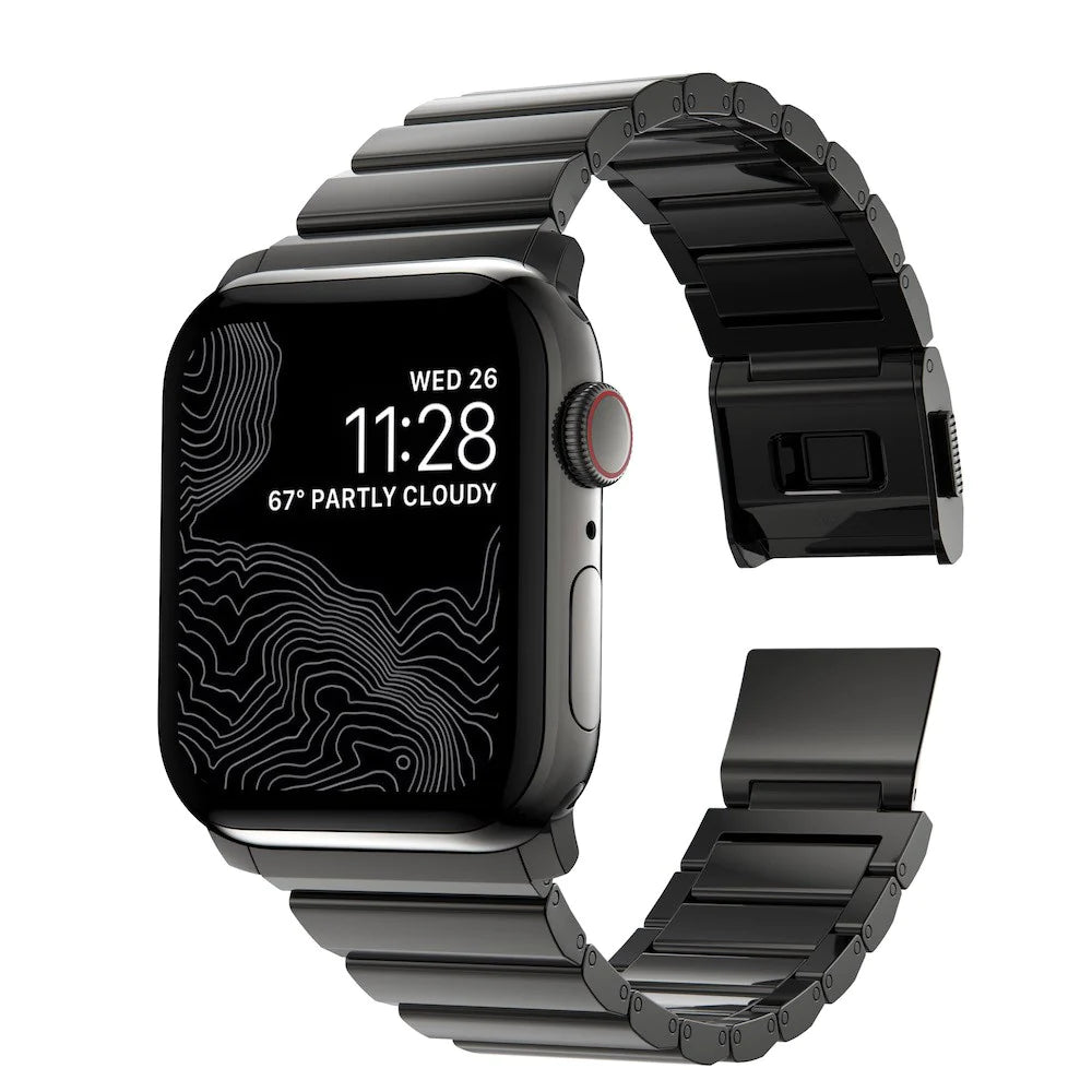 Nomad Stainless Steel Band for Apple Watch 42/44/45mm - Graphite