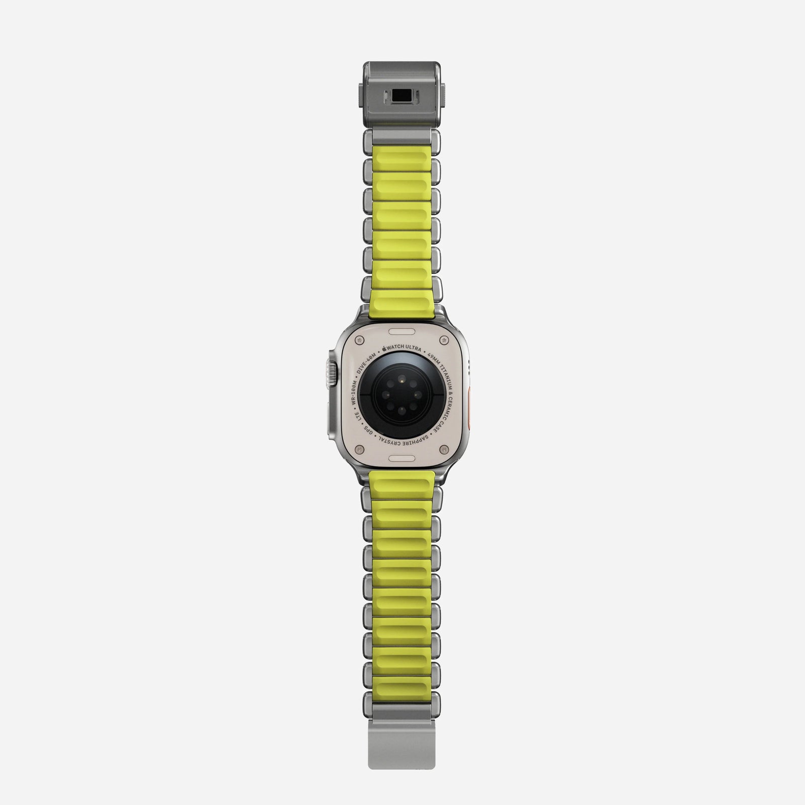 Nomad Stratos Titanium Apple Watch Ultra 1 - 3 / 42-49mm / Series 1-11 & SE - Natural / Volt - Mac Addict