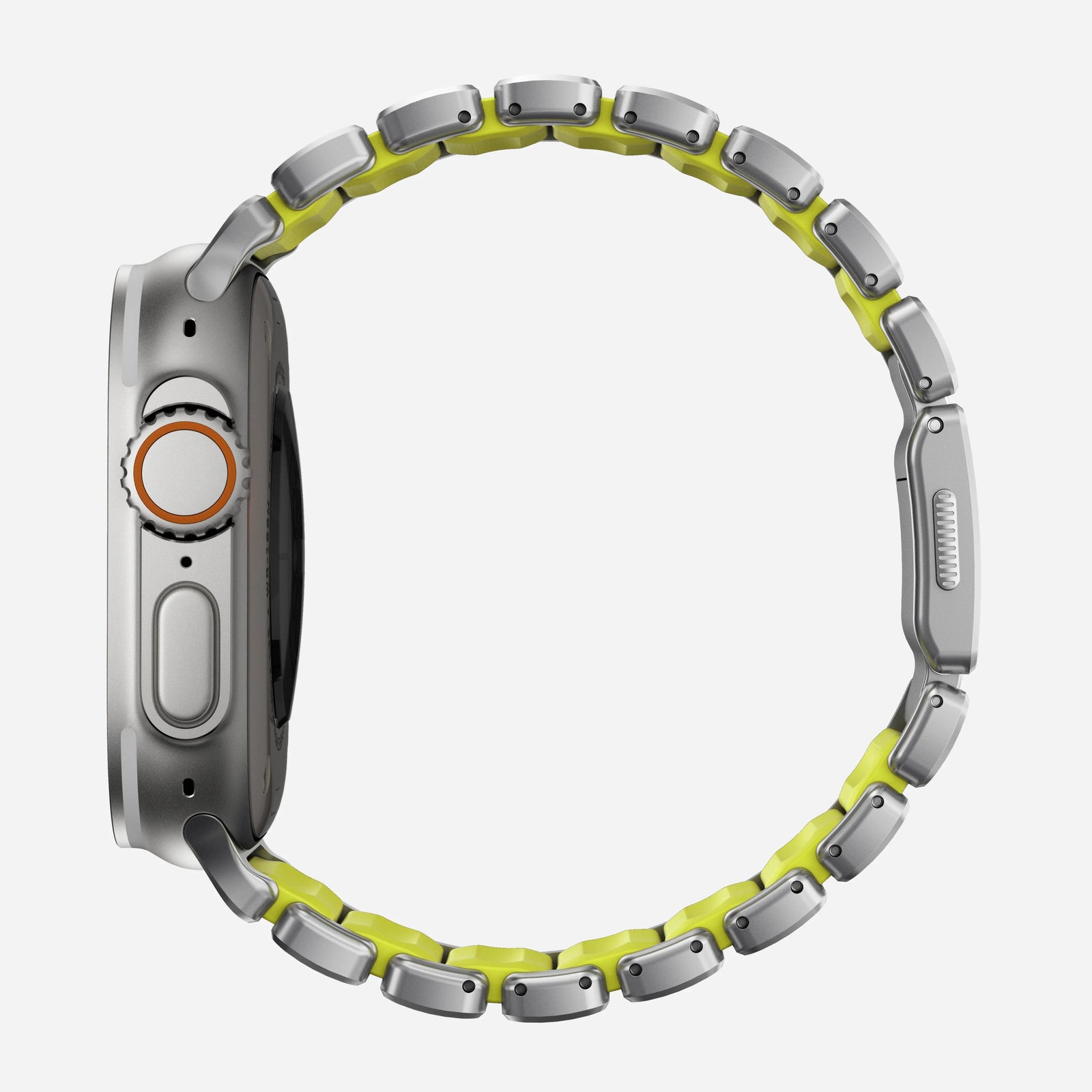Nomad Stratos Titanium Apple Watch Ultra 1 - 3 / 42-49mm / Series 1-11 & SE - Natural / Volt - Mac Addict