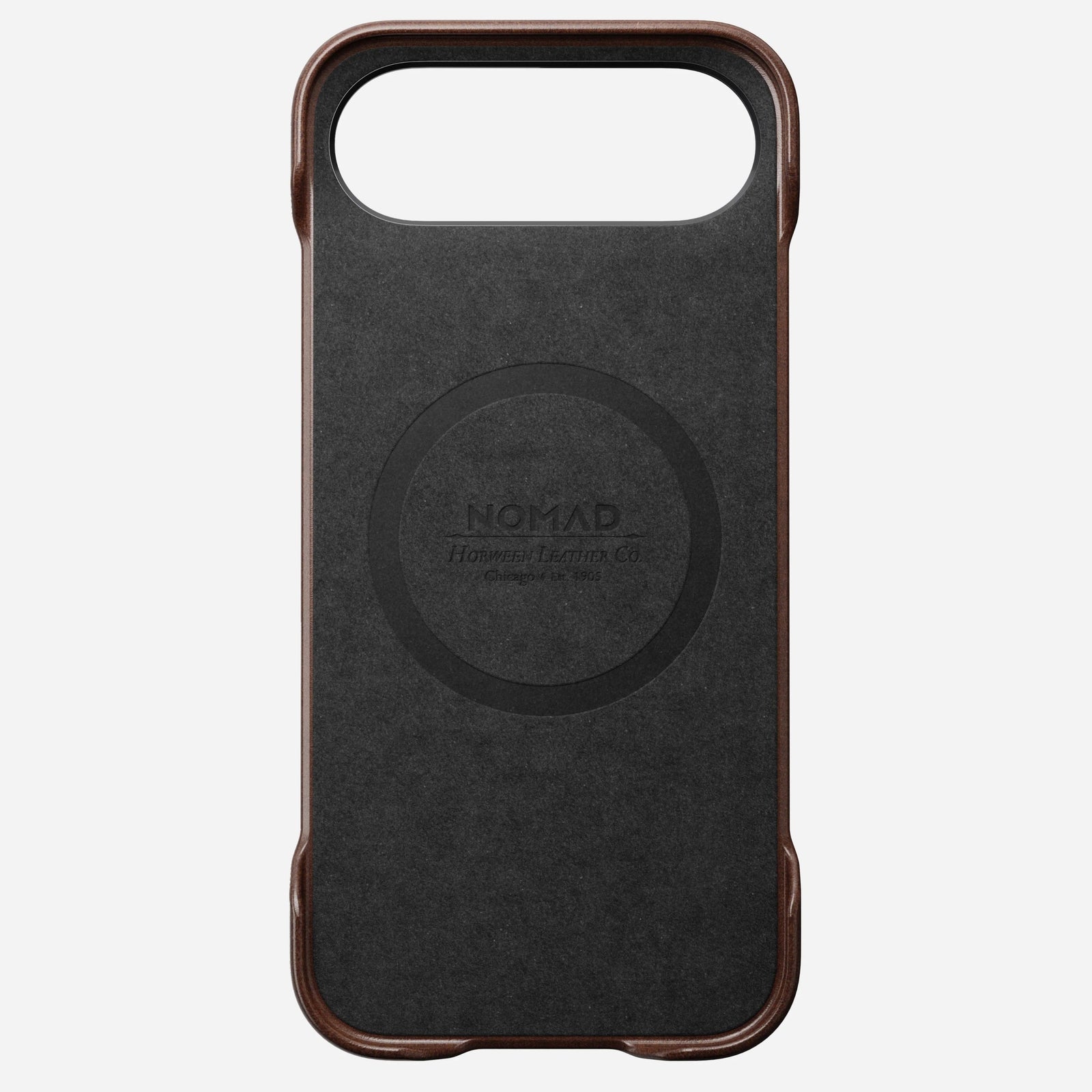 nomad horween case for iphone 17 air brown side profile
