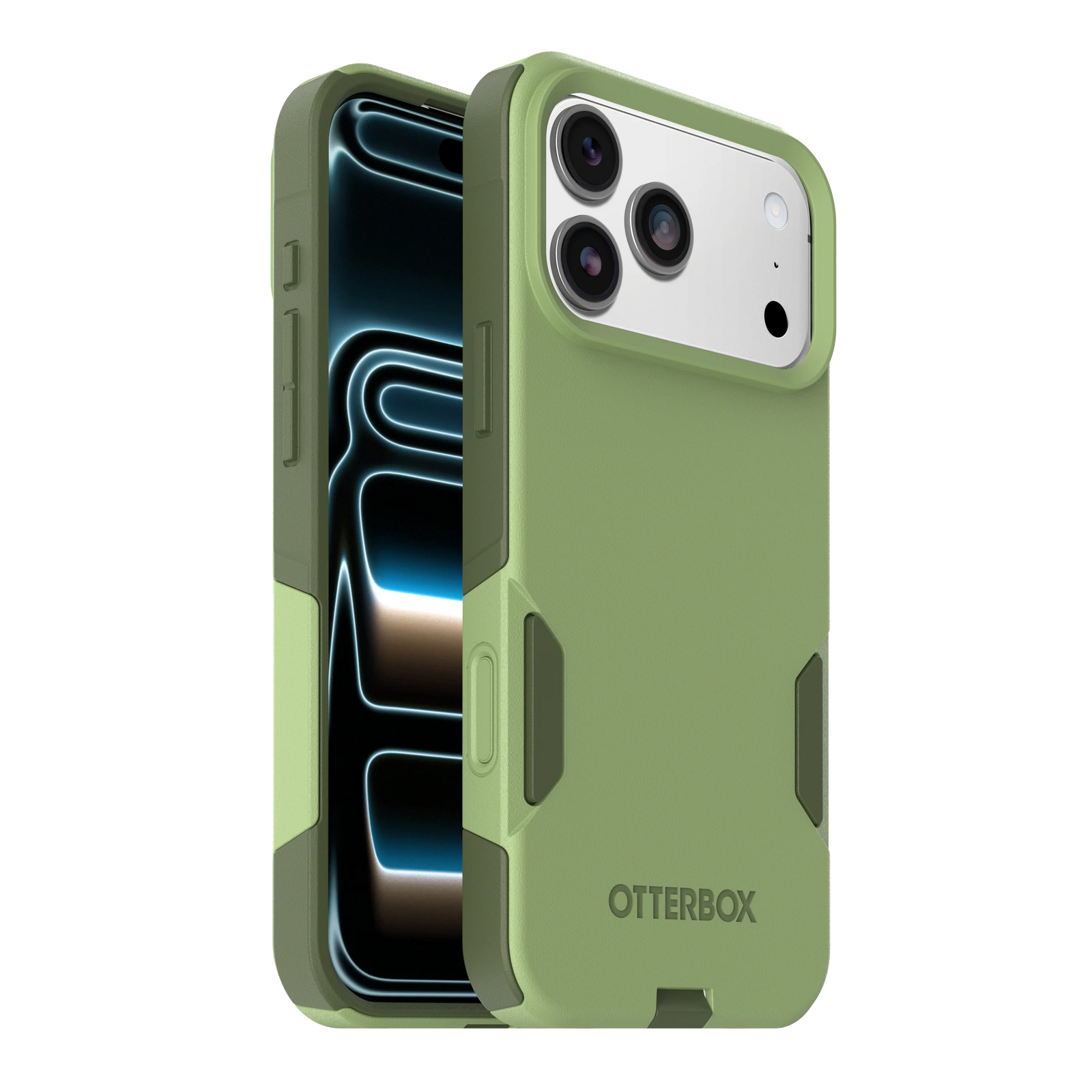 Commuter Case for iPhone 18 Pro 6.3 in Keyframe Green - OtterBox