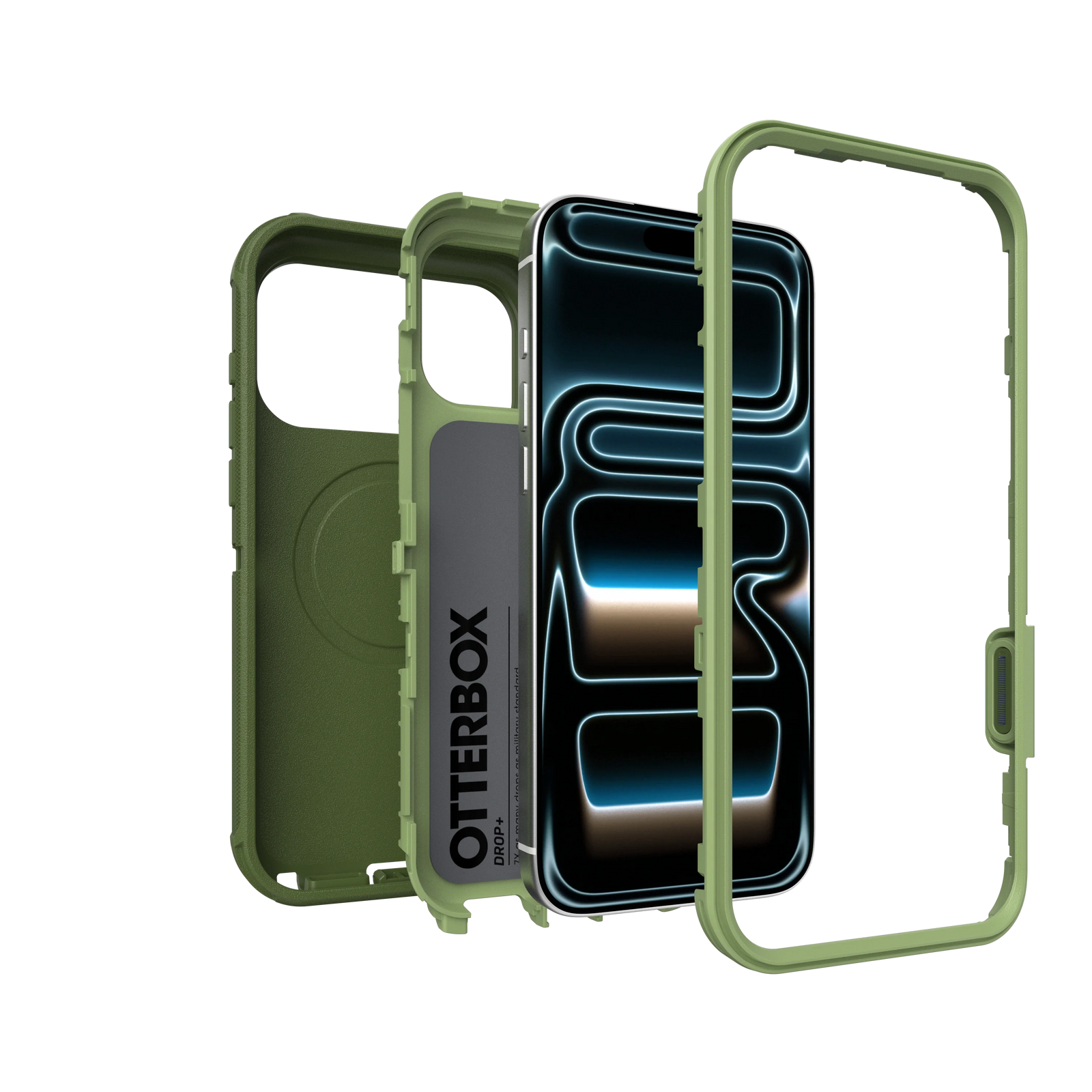 Defender Pro Case for iPhone 18 Pro 6.3 in Halfwise Green - OtterBox