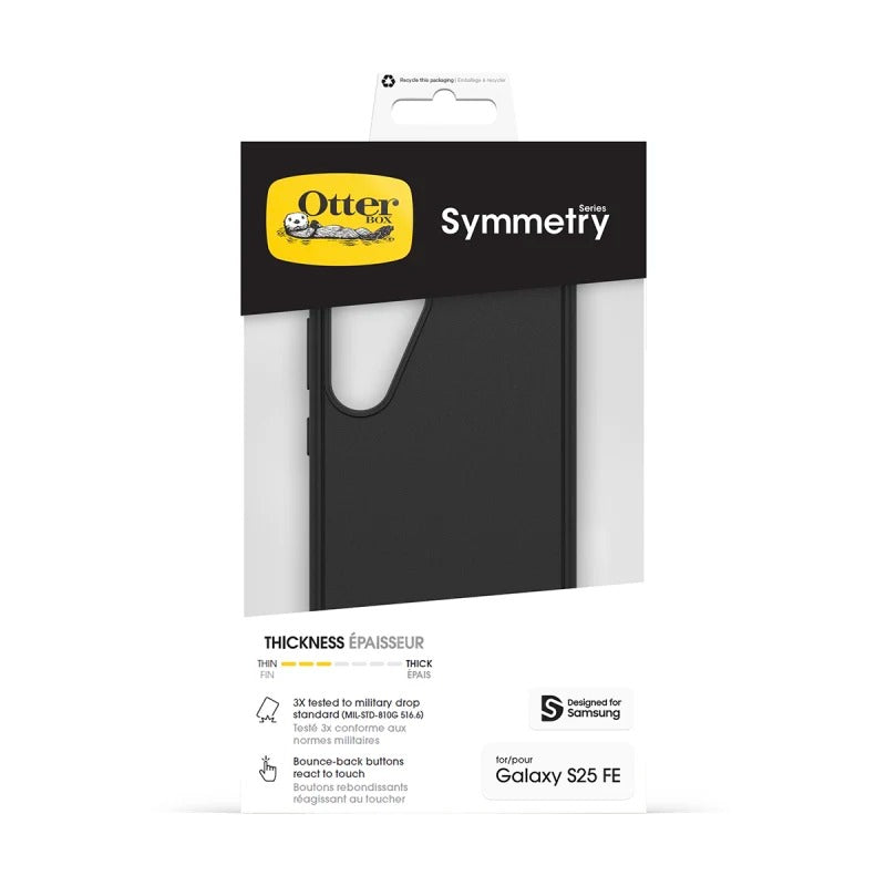 Otterbox Symmetry Case Samsung S25 FE 2025 5G 6.7 inch - Black