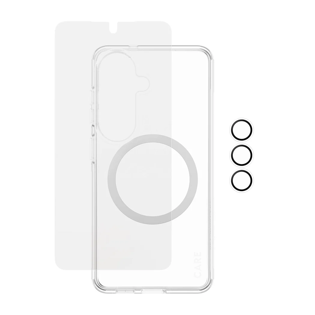 PanzerGlass CARE 3 in 1 Bundle for Samsung Galaxy S26 Standard - Clear