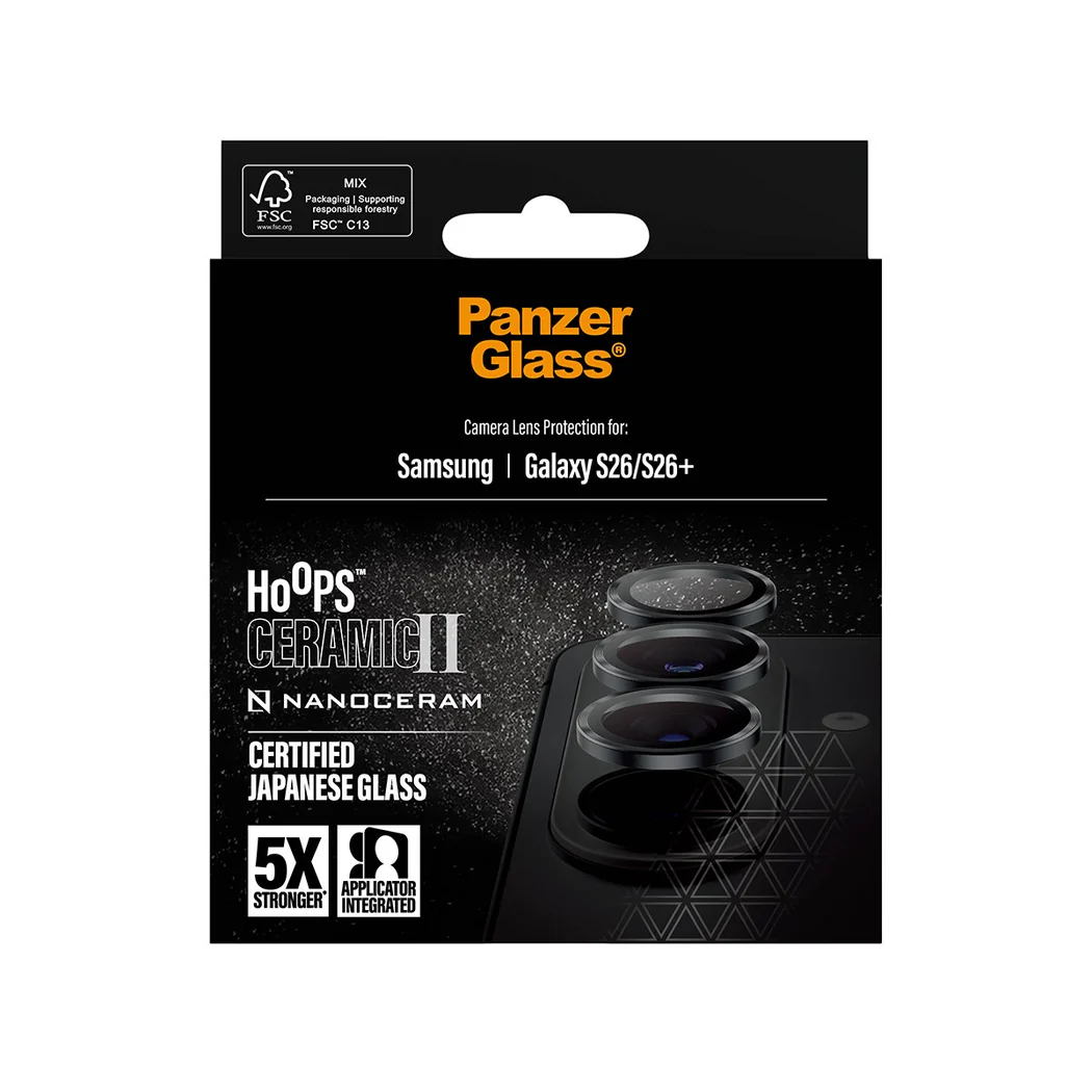 PanzerGlass Hoops Ceramic Lens Protector Samsung S26 Standard / S26 Plus