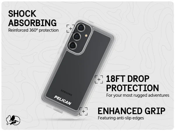 Pelican Rugged Clear Case Samsung S24 Standard 6.2 inch - Clear - Mac Addict