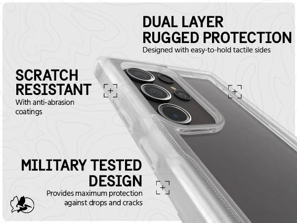 Pelican Voyager Rugged Clear Case Samsung S24 Ultra 6.8 inch - Clear - Mac Addict