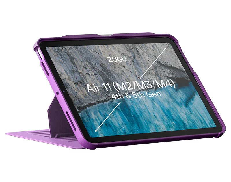 Zugu iPad Folio Case for iPad Air 11" M2 / M3 / M4 & Air 4th/5th - Nova Purple - Mac Addict