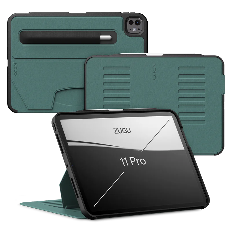 Zugu Case for iPad Pro 11 M4 / M5 - Pine Green