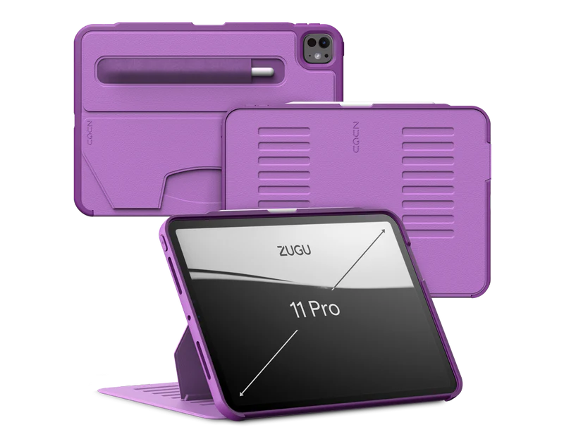 Zugu iPad Folio Case for iPad Pro 11 M4 / M5 - Nova Purple - Mac Addict