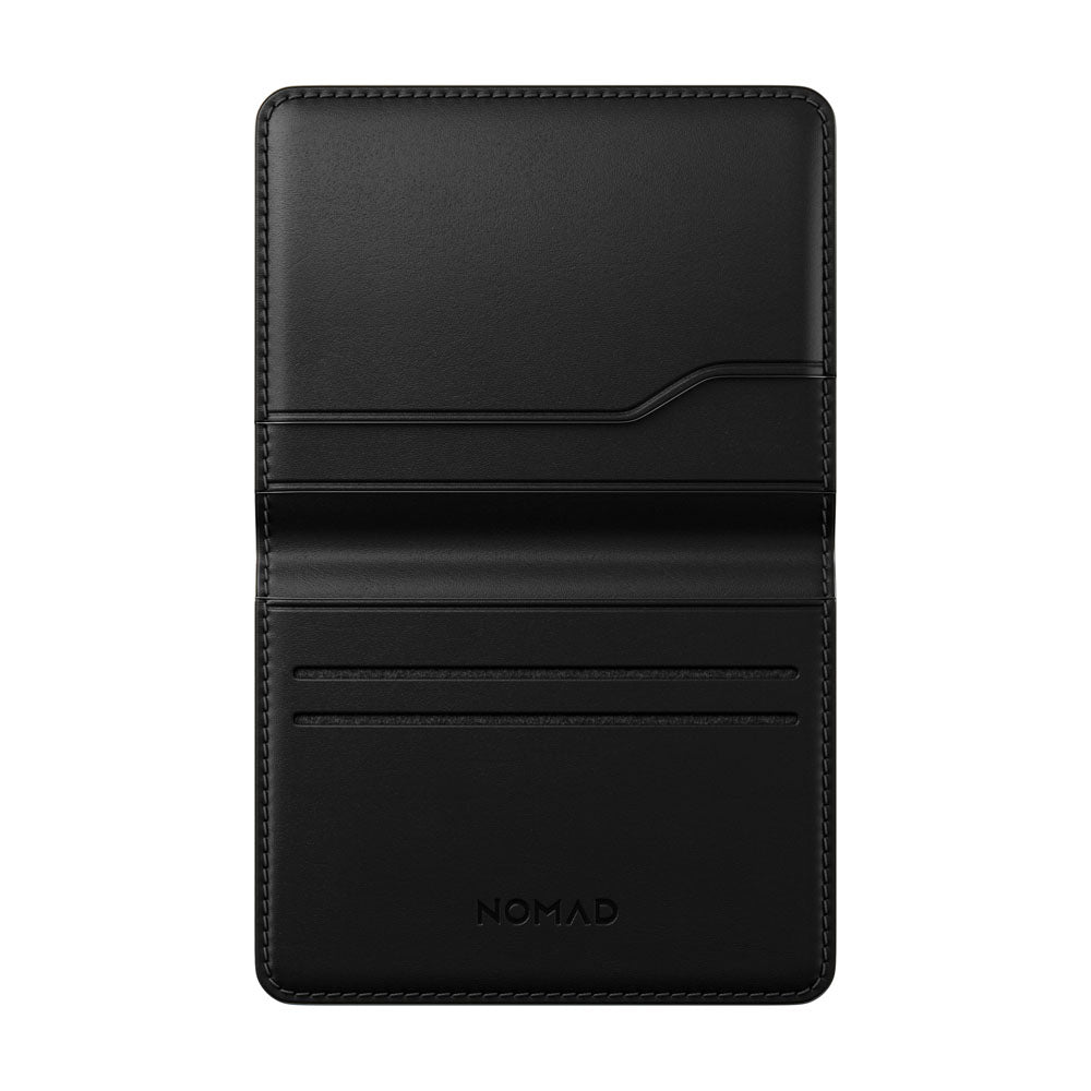 Nomad Card Wallet Plus w/ Horween Leather - BLACK - Mac Addict