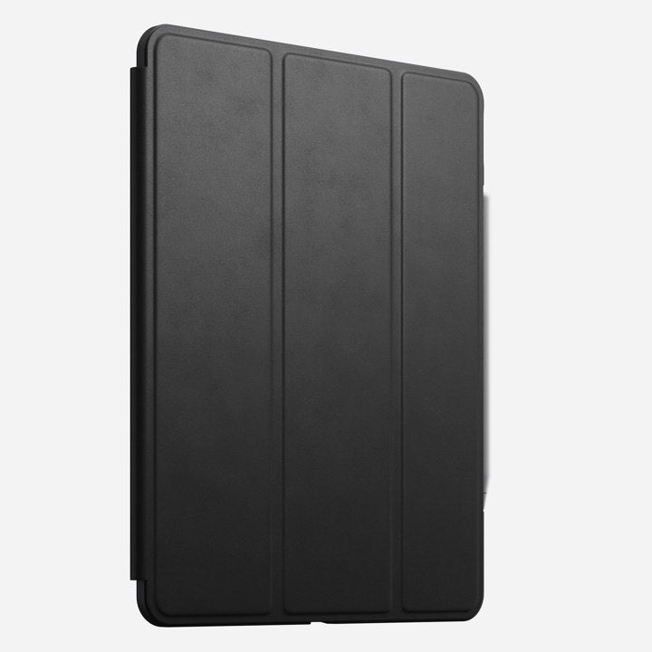Nomad Rugged Folio Case w/ Horween Leather For iPad Pro 12.9" (4th Gen) - Black - Mac Addict