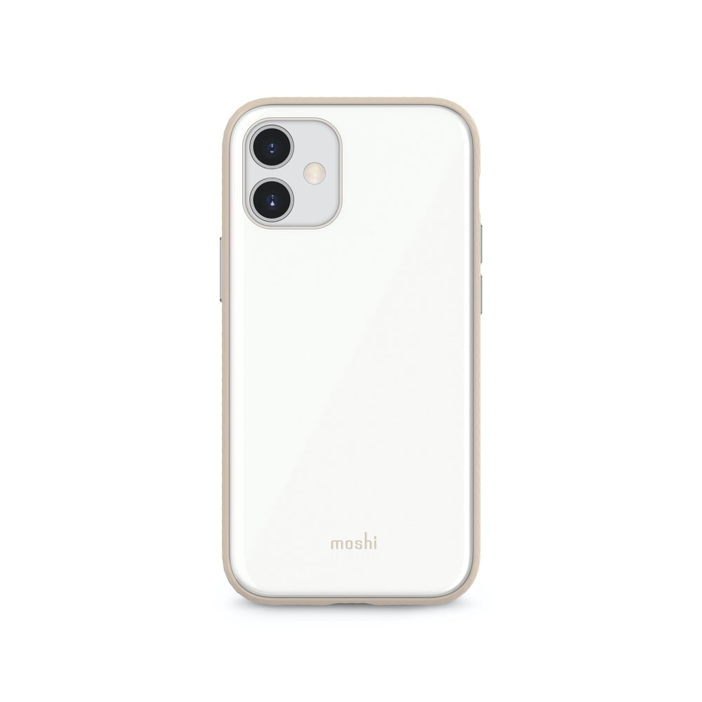 Moshi iGlaze Slim Hardshell Case For iPhone 12 mini - Pearl White - Mac Addict