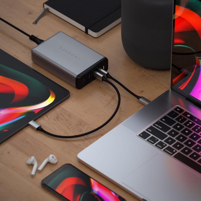 Satechi 108W Pro Type-C PD Charger w/ 2 x USB-C & 2 x USB-A - Mac Addict