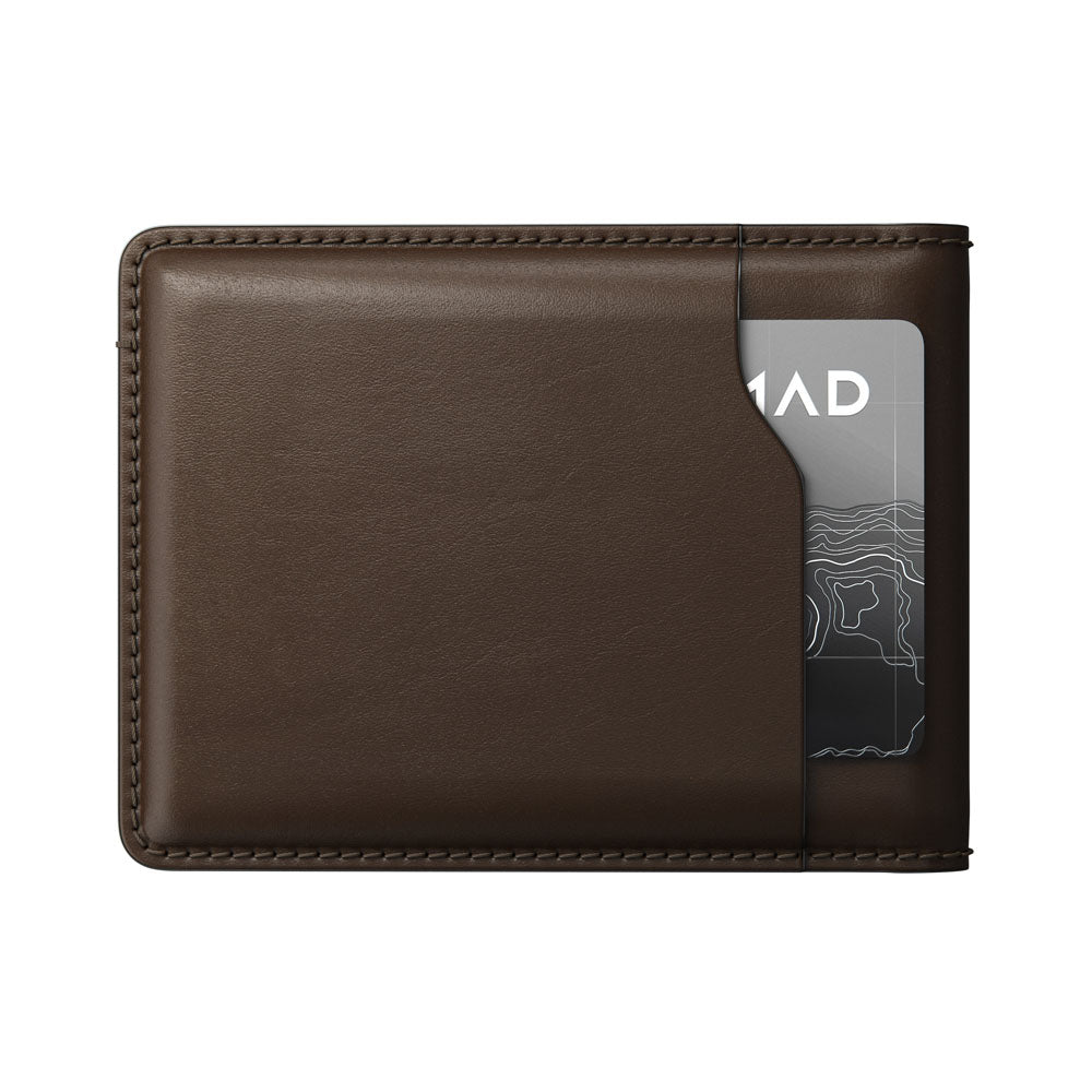 Nomad BiFold Wallet w/ Horween Leather - BROWN - Mac Addict