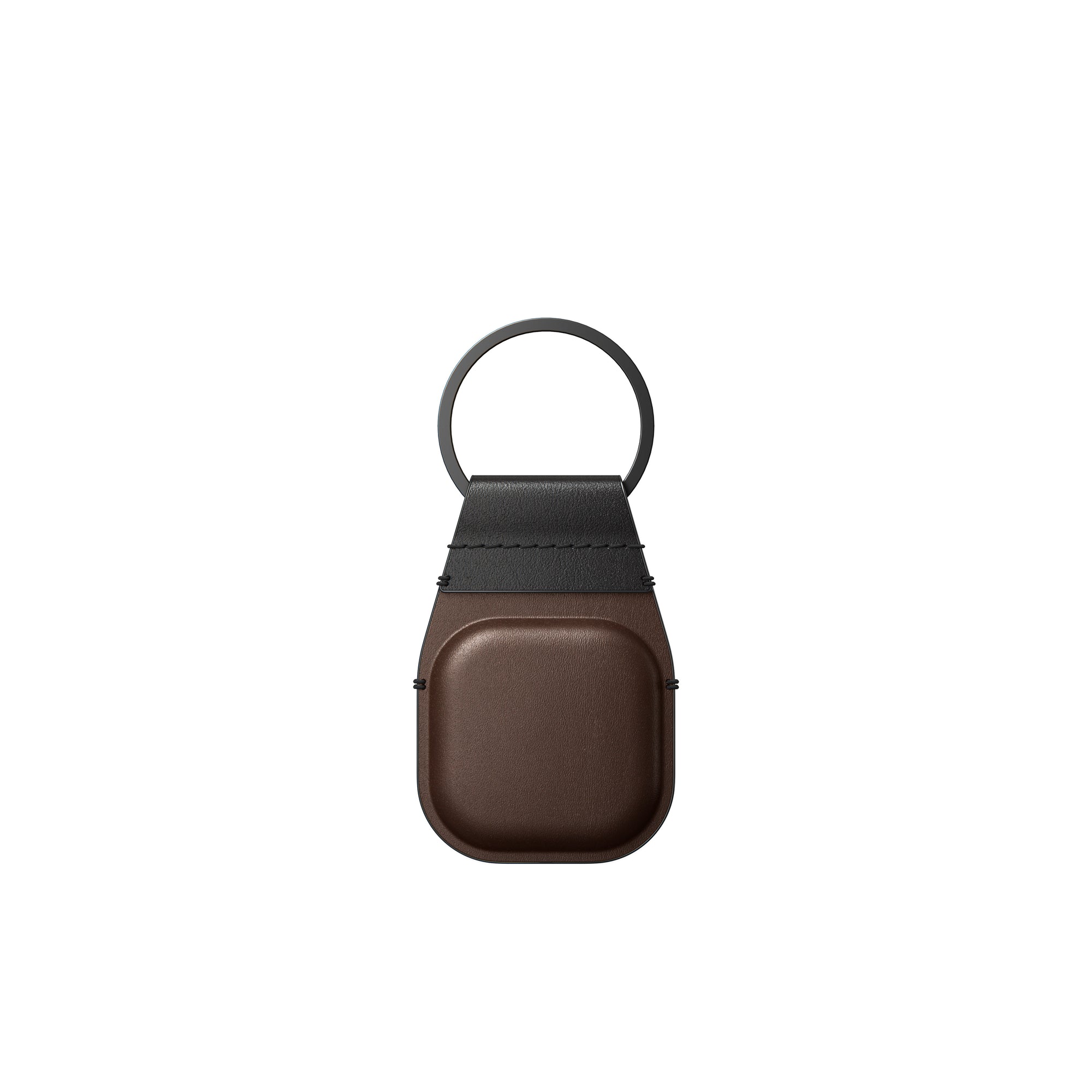 Nomad Leather Keychain For AirTag - BROWN - Mac Addict