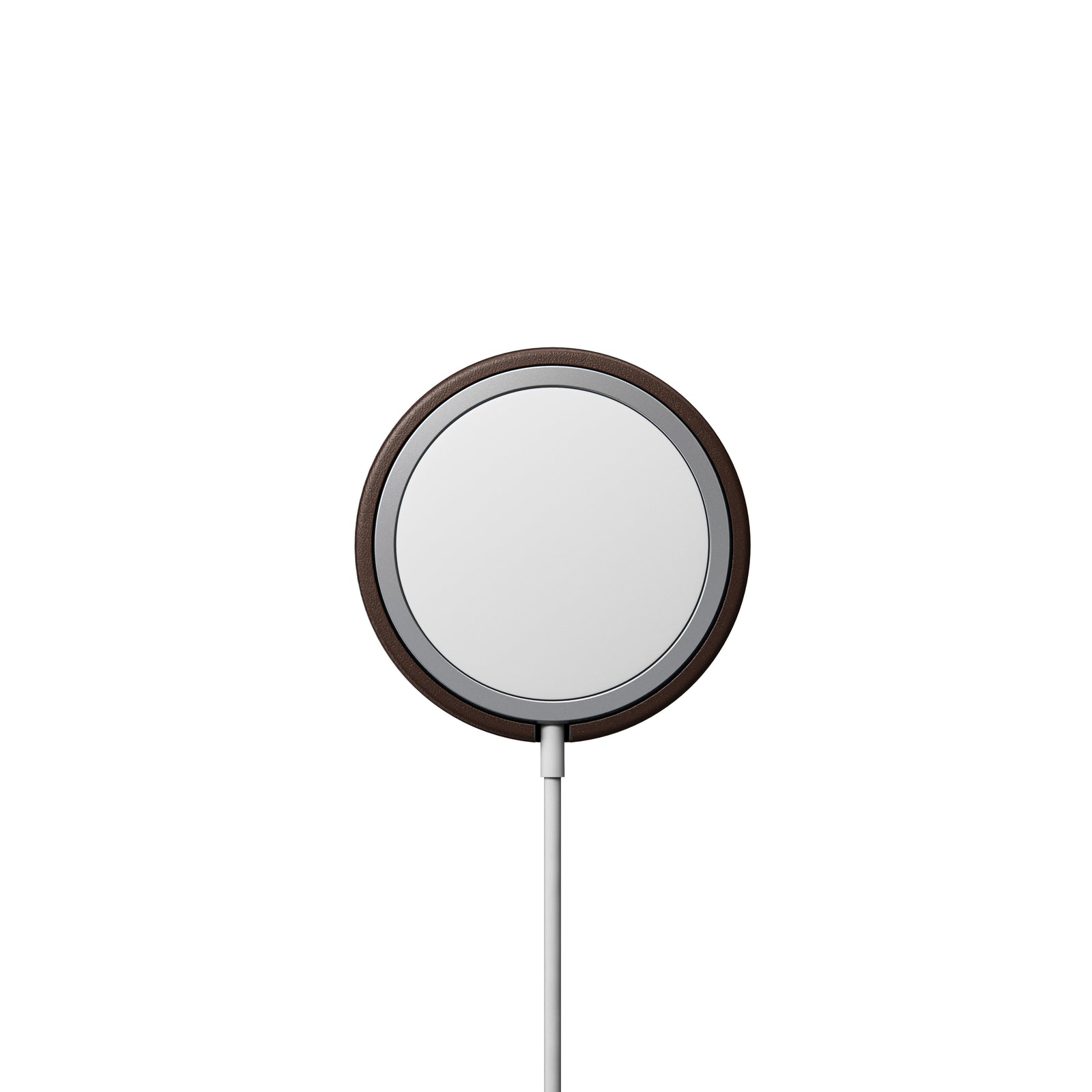 Nomad Leather Cover For MagSafe Charger - BROWN - Mac Addict