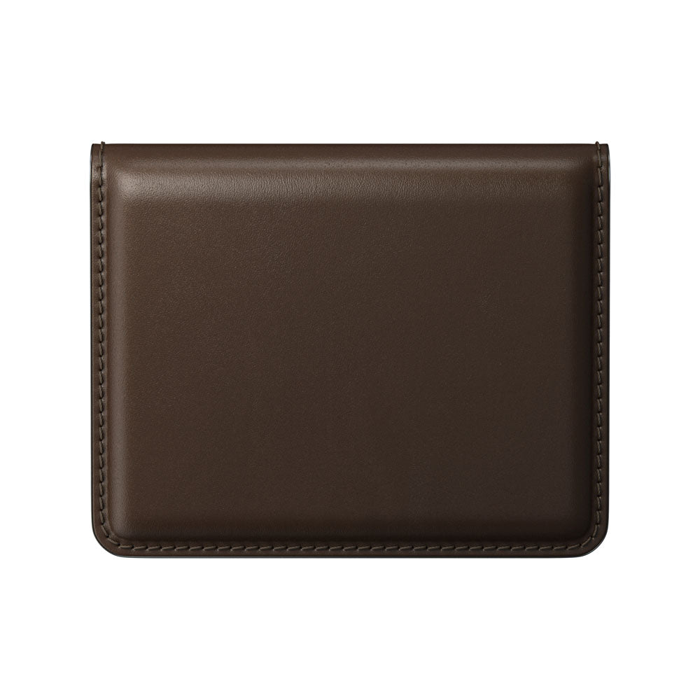 Nomad Card Wallet Plus w/ Horween Leather - BROWN - Mac Addict