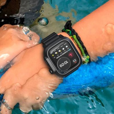 Catalyst Waterproof Case and Band for Apple Watch Series 8/7 45mm - Stealth Black