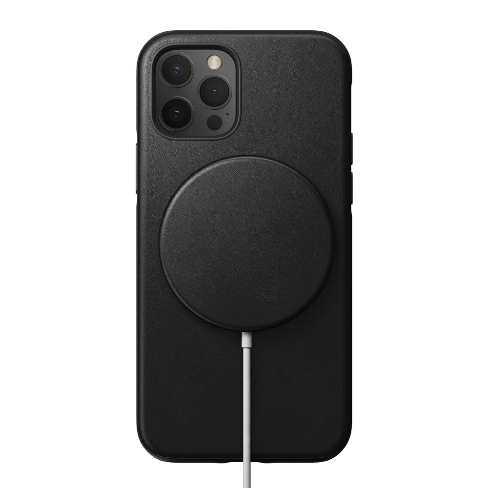 Nomad Leather Cover For MagSafe Charger - BLACK - Mac Addict