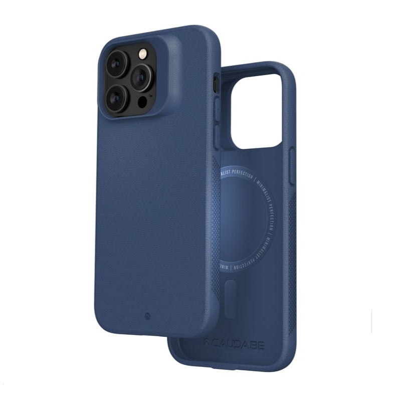 Caudabe Synthesis Slim Protective Case with MagSafe iPhone 14 Pro 6.1 - Steel Blue