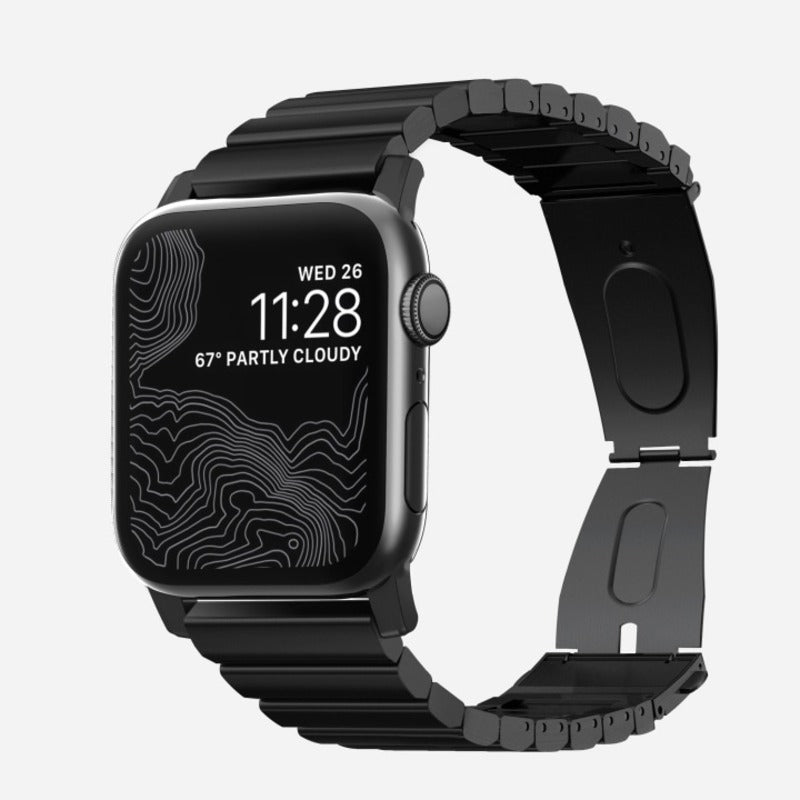 Nomad Steel Band 45mm Black Hardware Bracelet - Legacy - Mac Addict