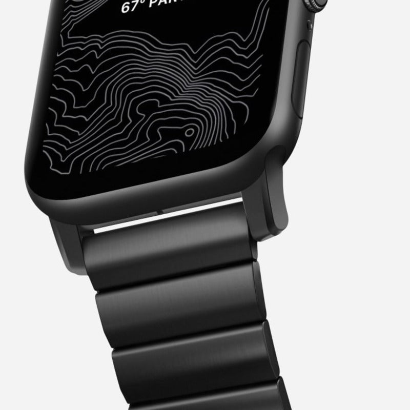 Nomad Steel Band 45mm Black Hardware Bracelet - Legacy - Mac Addict
