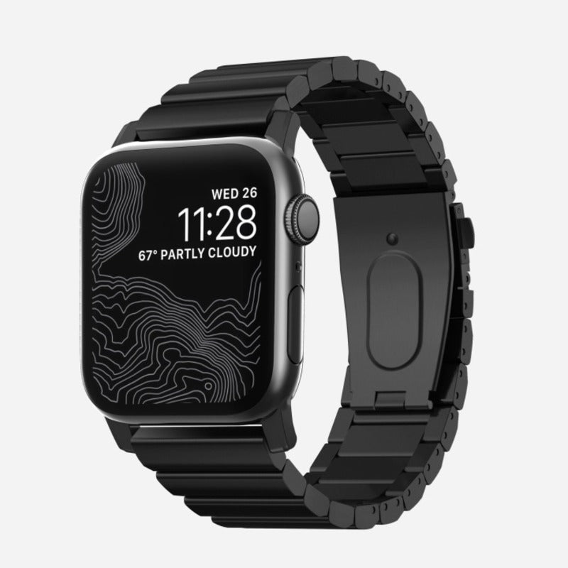 Nomad Steel Band 45mm Black Hardware Bracelet - Legacy - Mac Addict