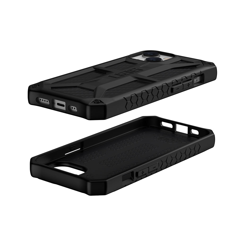 UAG Monarch Rugged Tough Case iPhone 15 Standard 6.1 Carbon Fiber