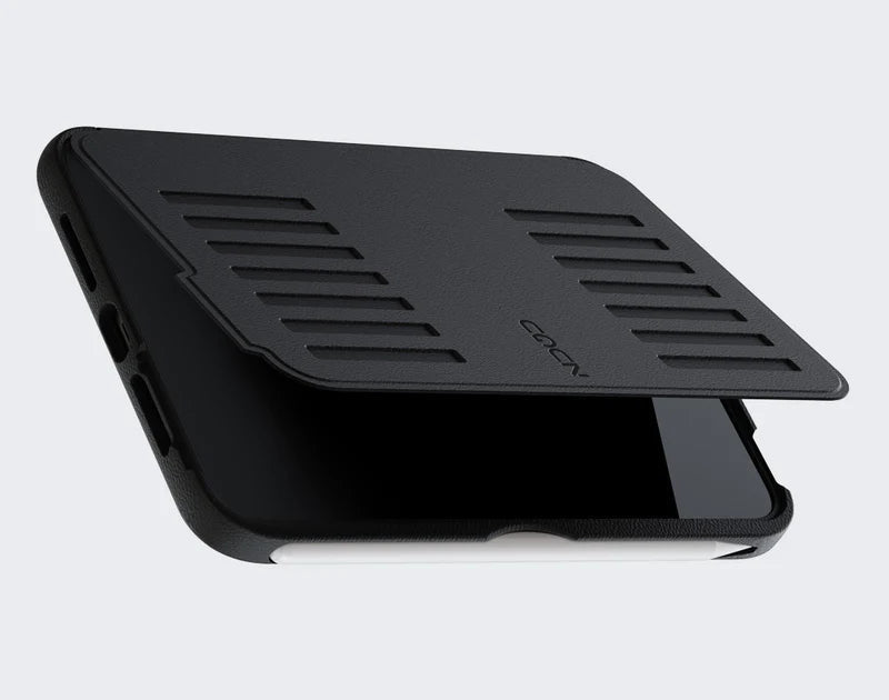 Zugu Rugged Folio Case iPad Mini 6/7 / A17 Pro Gen & Magnetic Stand - Black