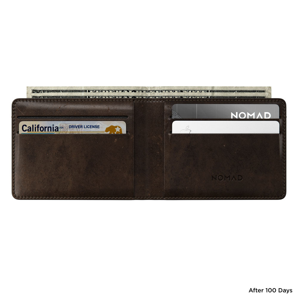 Nomad BiFold Wallet w/ Horween Leather - BROWN - Mac Addict