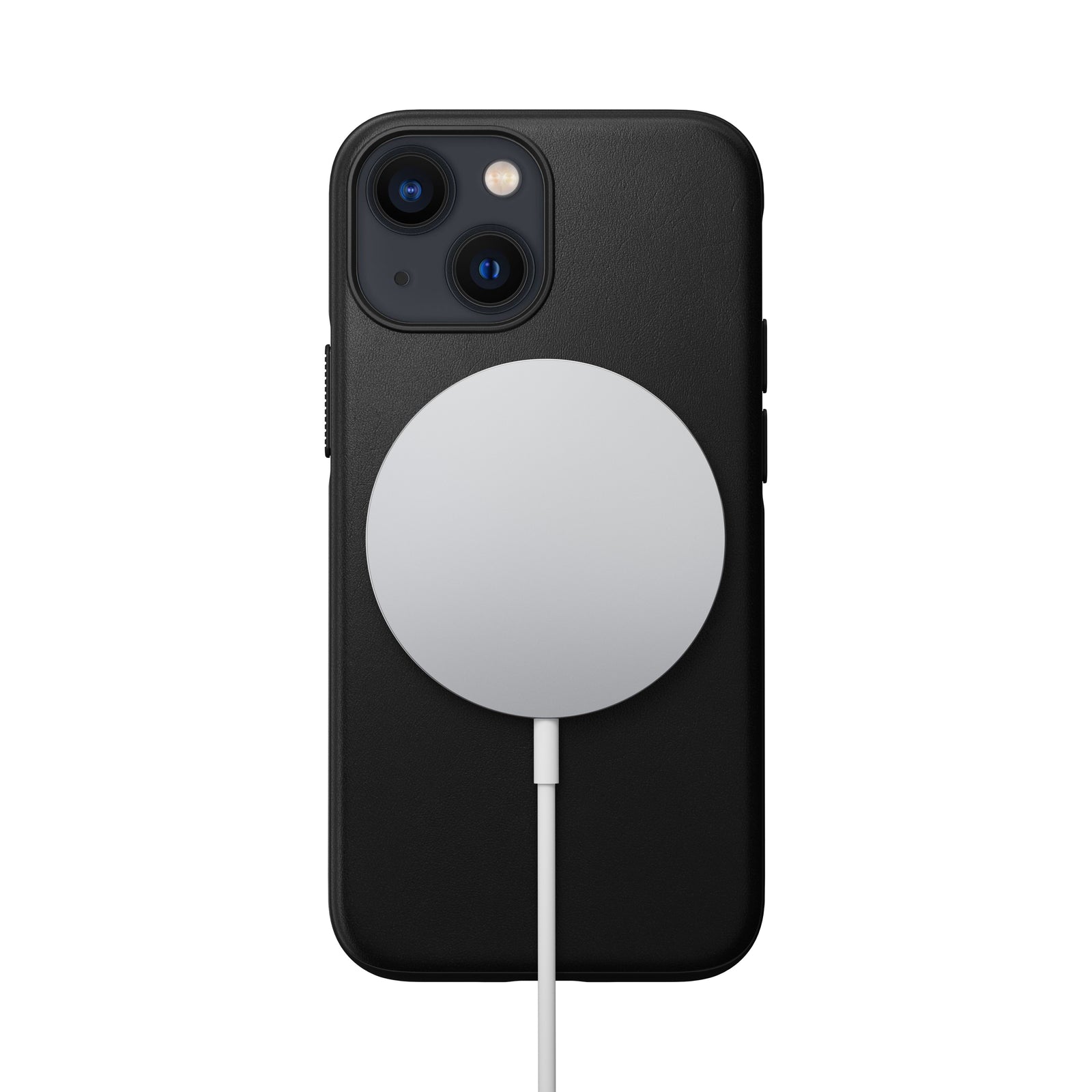 Nomad Modern Leather Case w/ MagSafe For iPhone 13 mini - BLACK - Mac Addict