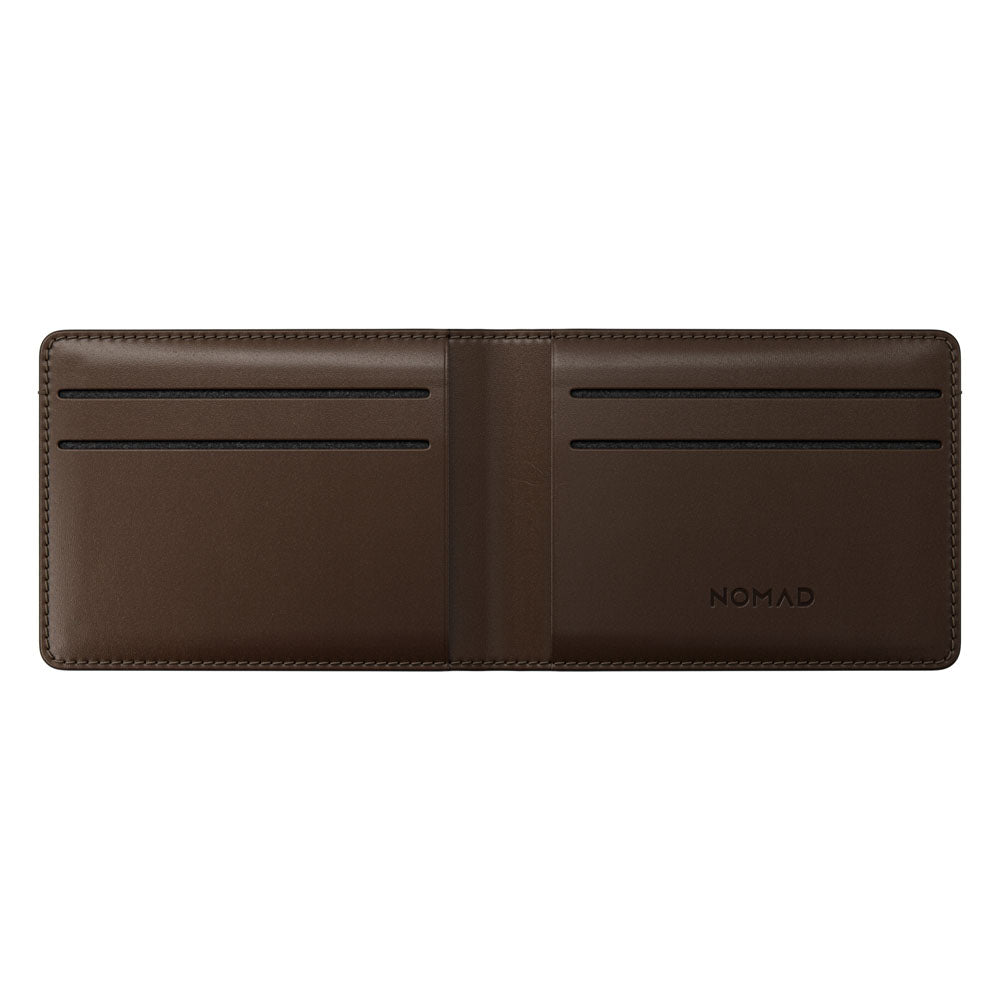 Nomad BiFold Wallet w/ Horween Leather - BROWN - Mac Addict
