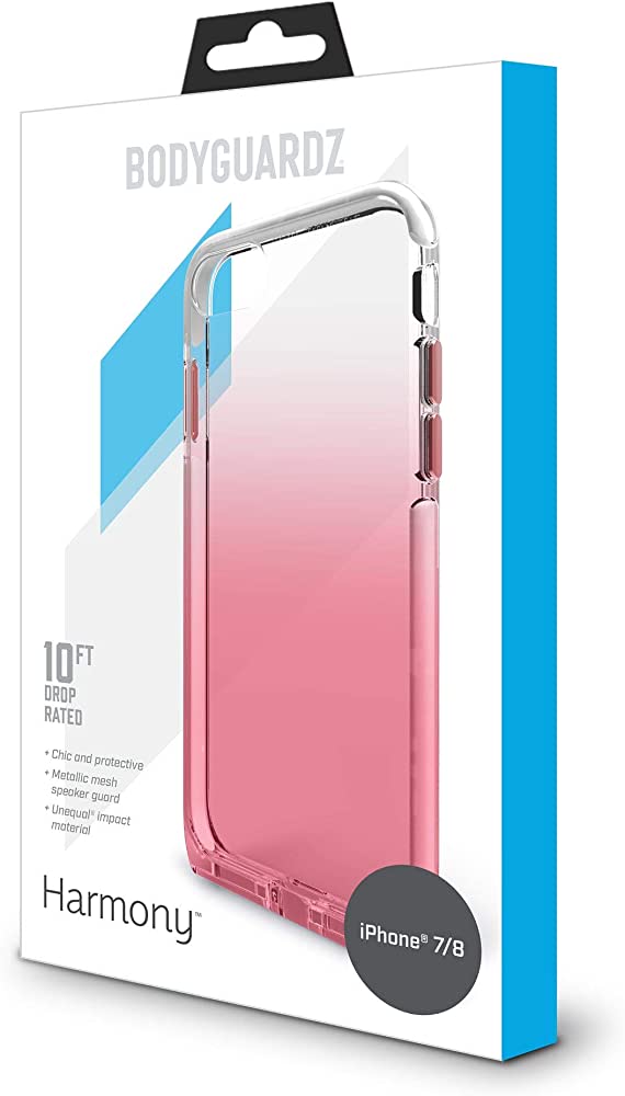 BodyGuardz Harmony x Unequal Technology Stylish Protective Case For iPhone 8 / 7 - Rose Quartz