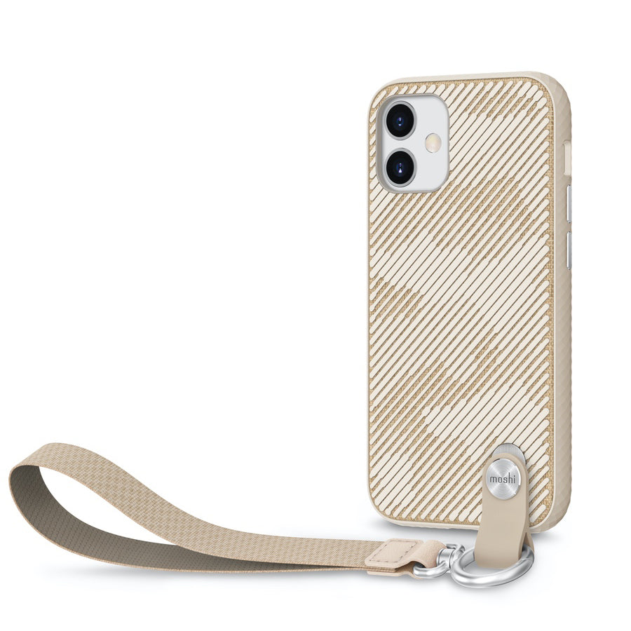 Moshi Altra Case w/ Wrist Strap For iPhone 12 mini - Sahara Beige - Mac Addict