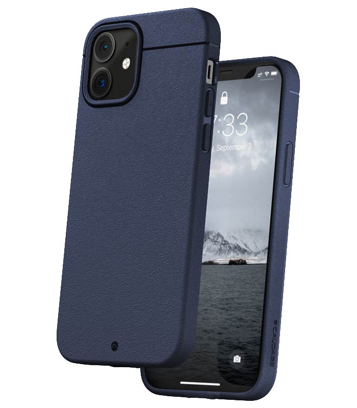 Caudabe Sheath Slim Protective Case For iPhone iPhone 12 mini - Navy - Mac Addict