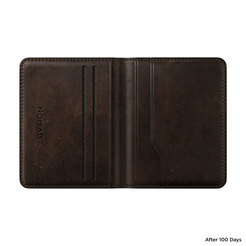 Nomad Card Wallet Plus w/ Horween Leather - BROWN - Mac Addict